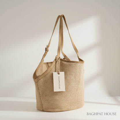 Lucca Jute Tote — view 1