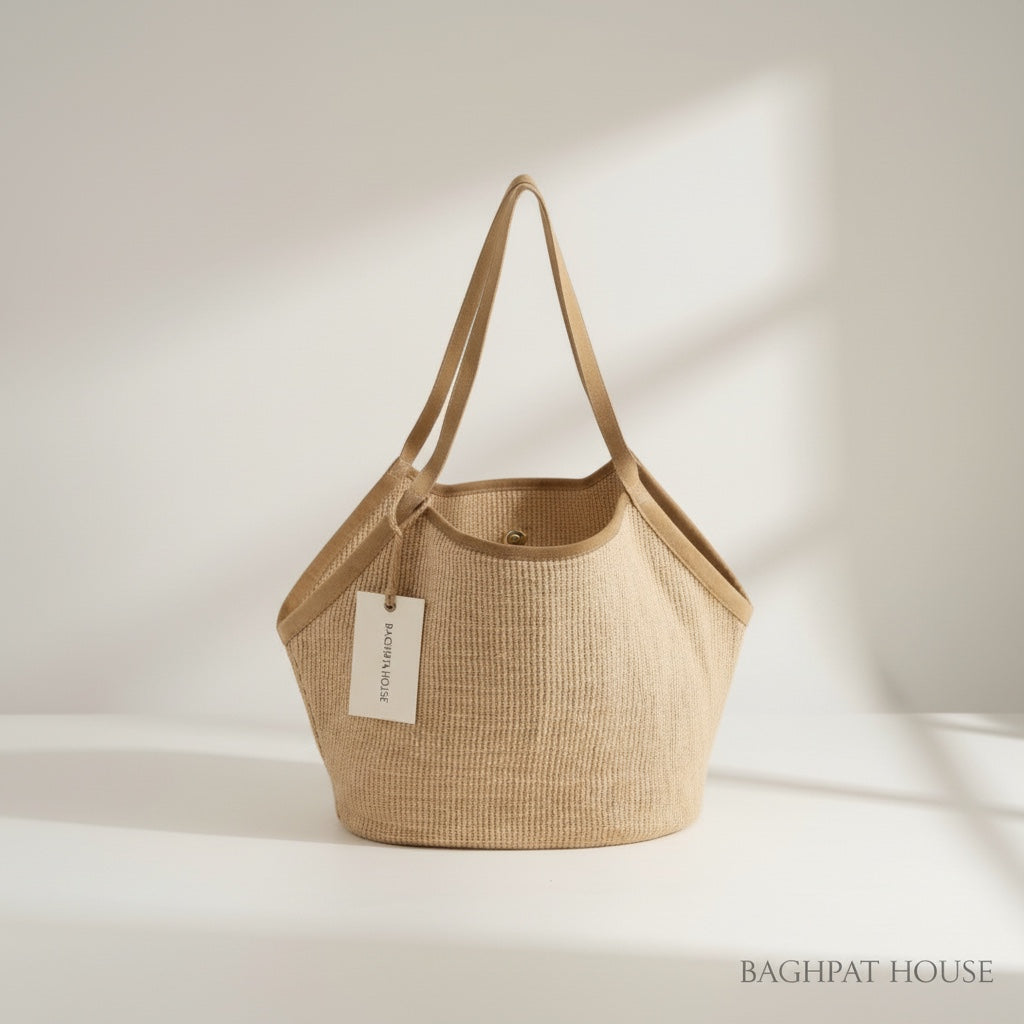 Lucca Jute Tote — view 2