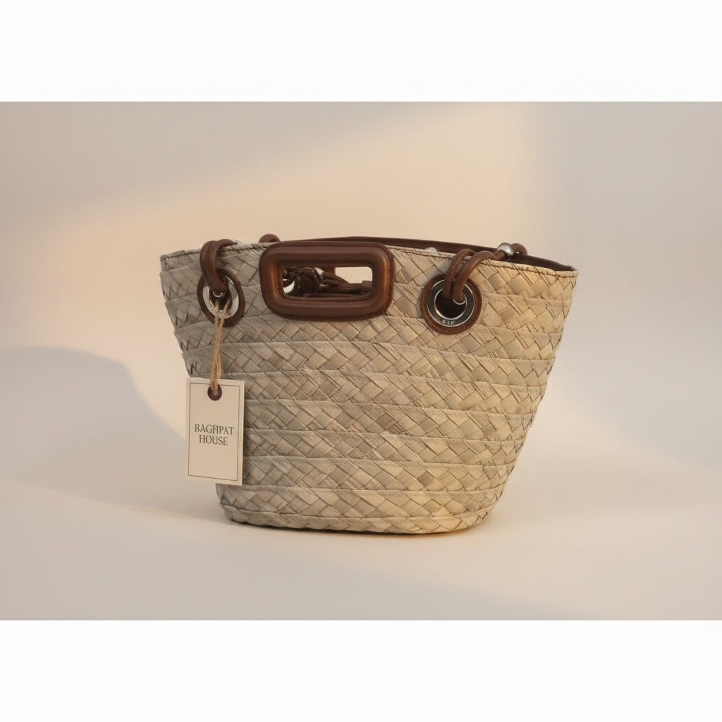 Tarifa Palm Leaf Tote — Natural